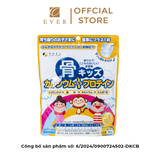 Canxi Kids Xương, Protein - Hỗ trợ sự phát triển của trẻ giúp cho phát triển xương và cung cấp protein